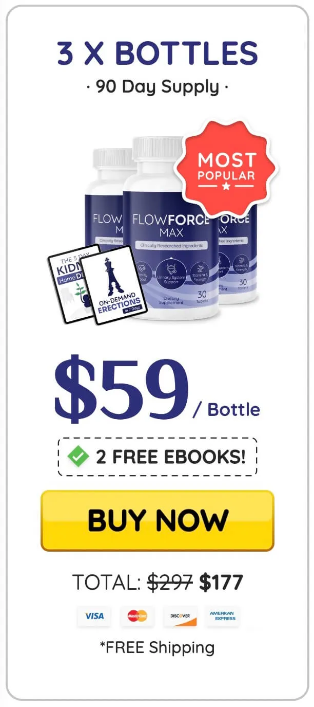 FlowForce Max 3 bottles